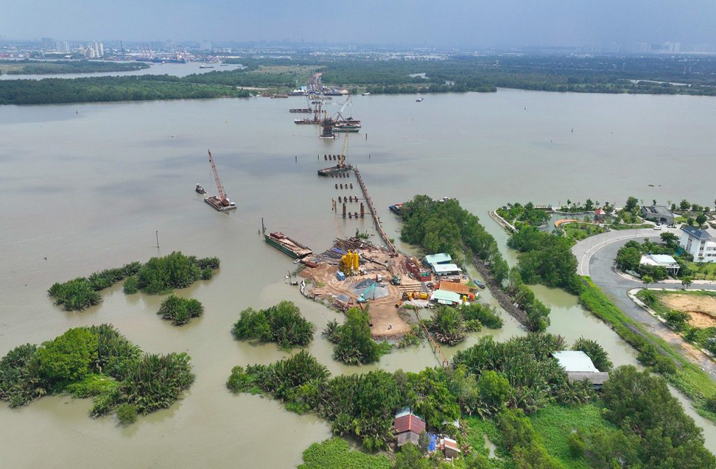cầu Nhơn Trạch thuộc dự án Vành đai 3 TP. HCM