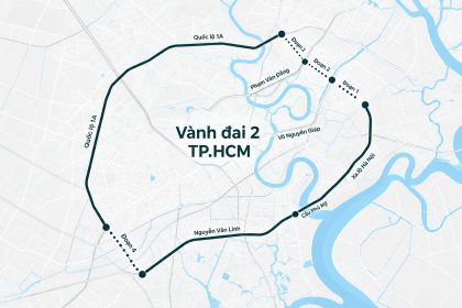 Sơ đồ tuyến Vành đai 2 TP.HCM