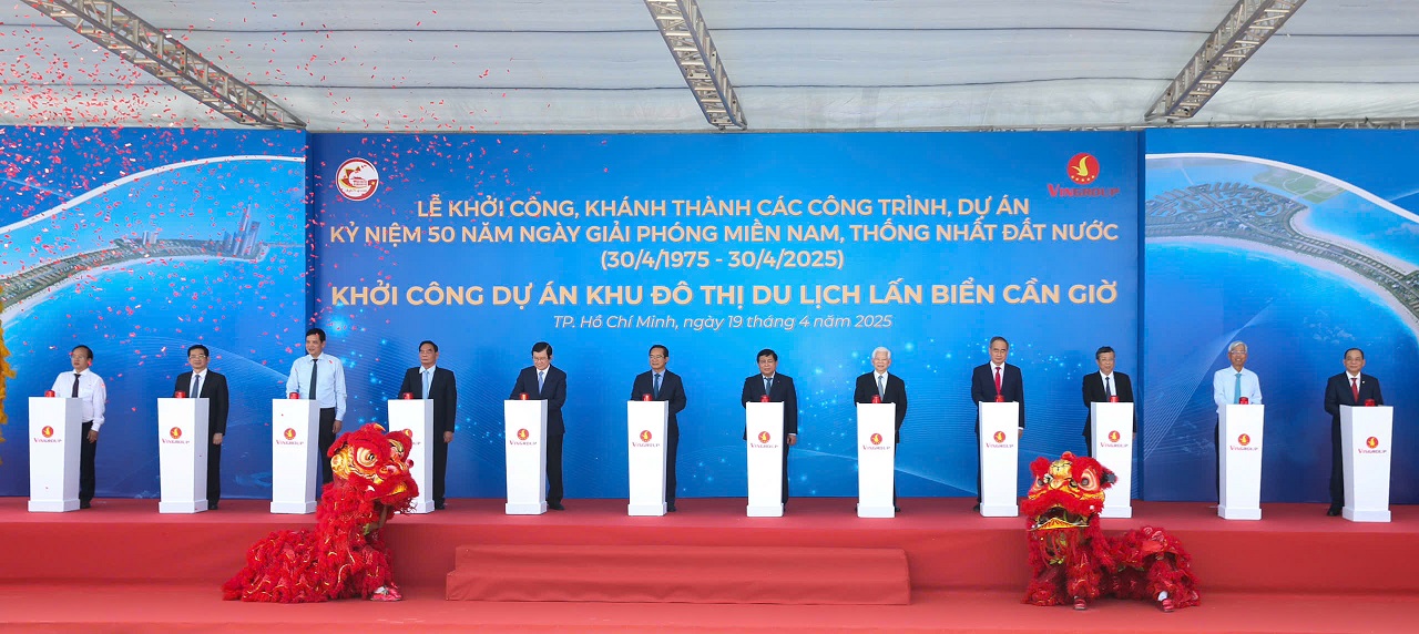 Vingroup chính thức khởi công dự án siêu đô thị lấn biển Cần Giờ - 2