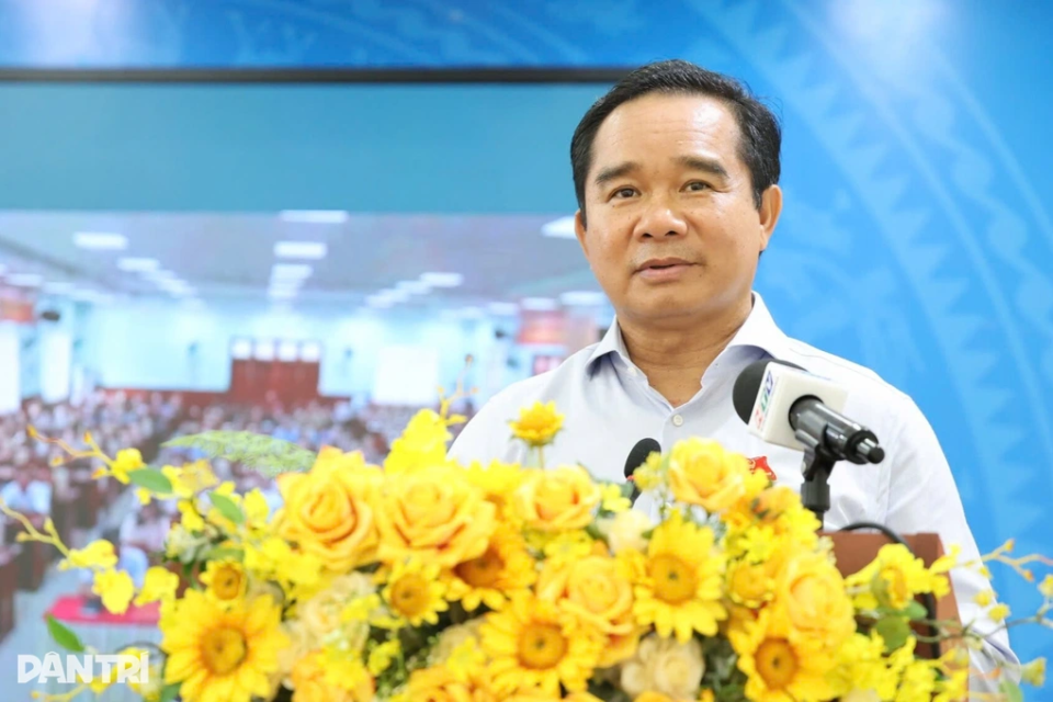 image Ông Nguyễn Văn Được - Chủ tịch UBND TP.HCM phát biểu tại hội nghị