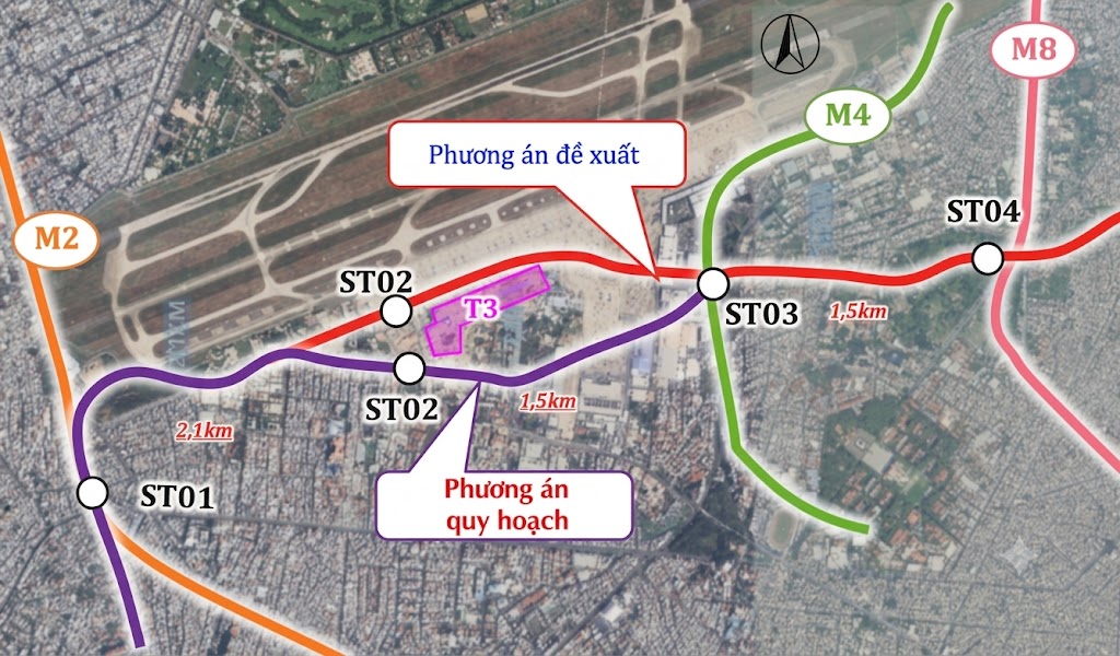 Đề xuất nắn tuyến Metro số 6